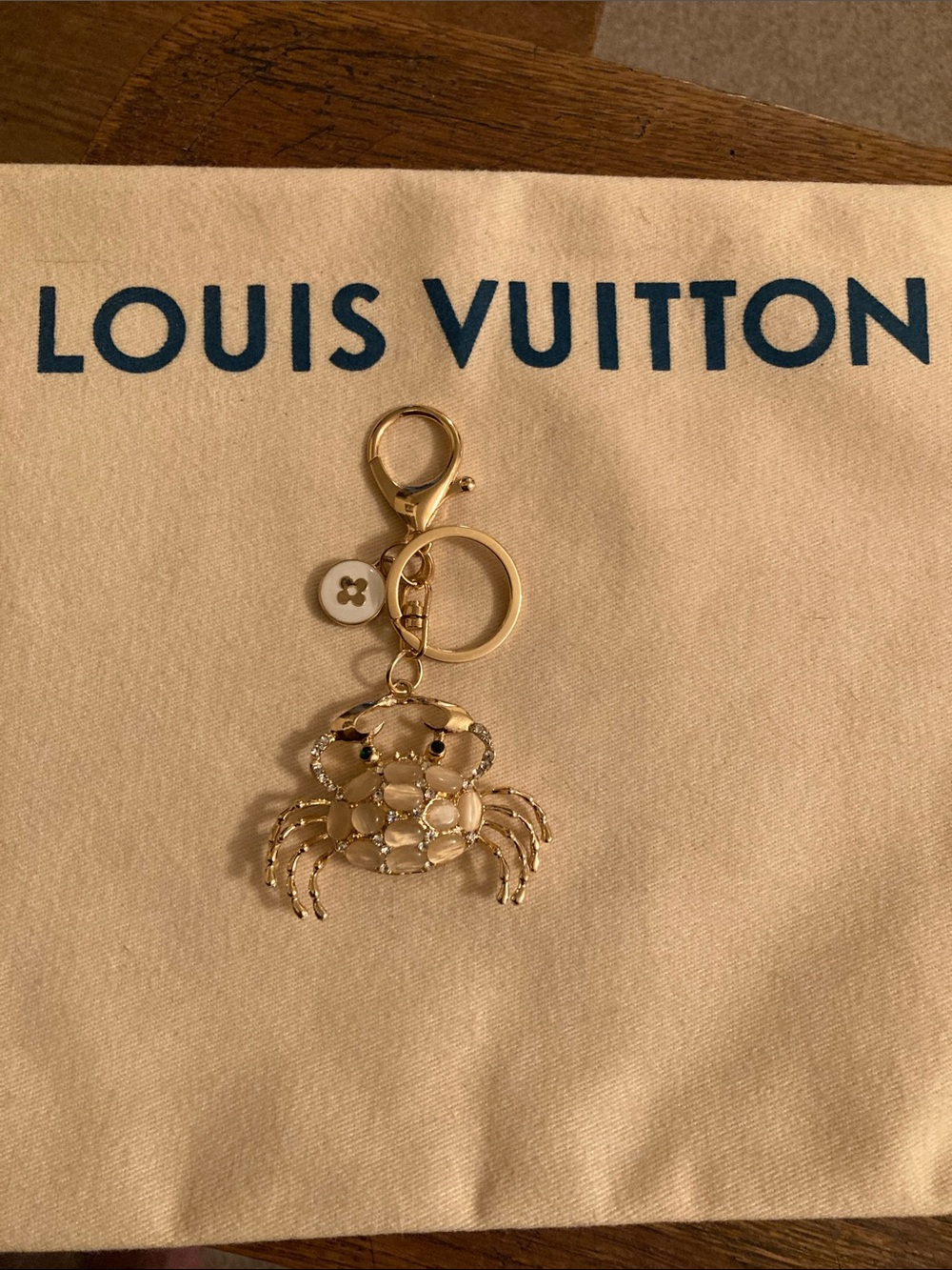 Louis Vuitton Upcycled Crab Charm Purse Charm/Keychain NWOT